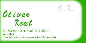 oliver keul business card